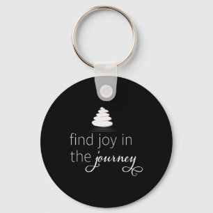 Womens Find Joy In The Journey Mindfulness Meditat Key Ring
