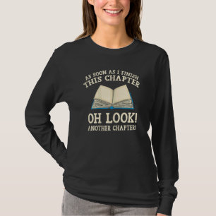 Womens Finish Another Chapter Reading Book T-Shirt