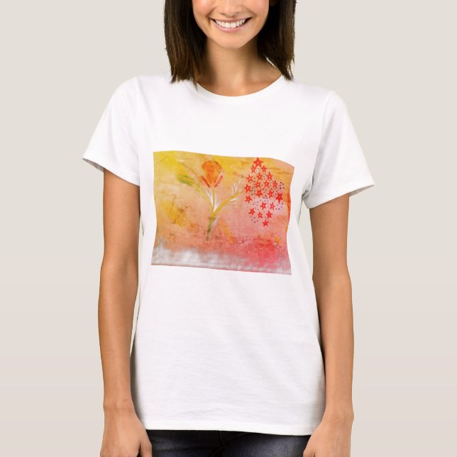 Women's firework fun floral T-Shirt (Front)