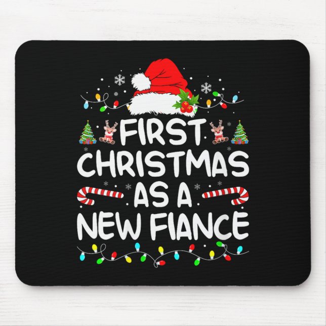 Womens First Christmas With My Hot New Fiance Enga Mouse Pad (Front)