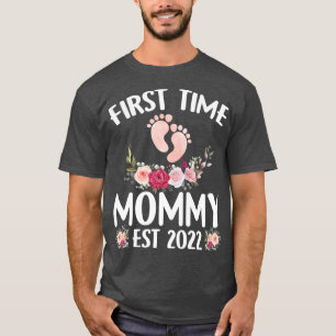 Womens First Time Mommy Est T-Shirt