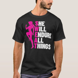 Womens Fitness  Motivational Quote  Workout Motiva T-Shirt