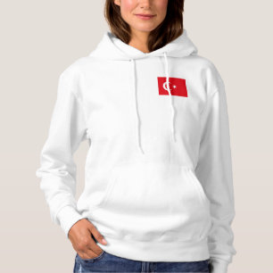 Women's  Fleece Jogger with flag of Turkey Hoodie