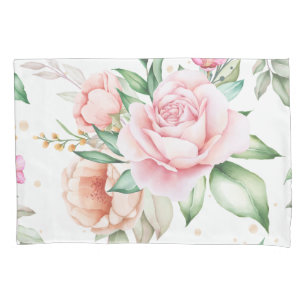 Women's Floral Abstract Vintage Watercolor Pillowcase