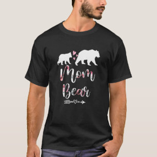 Womens Floral Bear Matching Family Outfits Mum Bea T-Shirt