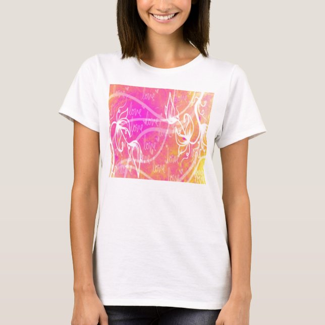 Women's Floral Love T-Shirt (Front)