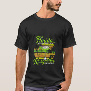 Womens Florida Salt Margaritas Not Sidewalks Beach T-Shirt