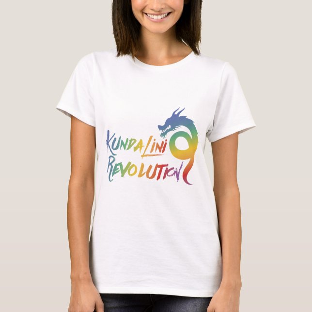 Womens Flow Top Rainbow Dragon Kundalini T-shirt (Front)