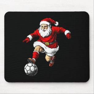 Womens Footballer Christmas V-neck  Mouse Pad