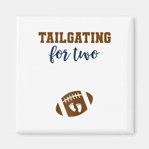 Womens Footbyll Pregnancy Announcement Shirt Fall  Magnet