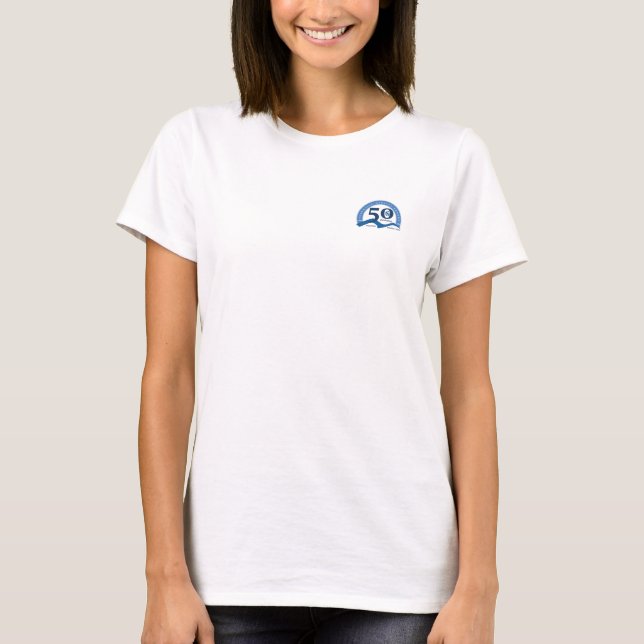 Womens Foothills Turns Fifty Logo Tshirt - all (Front)