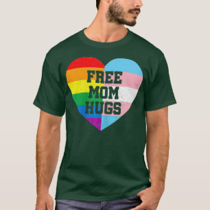 Womens Free Mum Hugs Gay Pride Gift Transgender T-Shirt