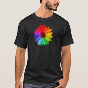 Womens Free Mum Hugs Gay Pride Lgbt Floral  Lesbia T-Shirt