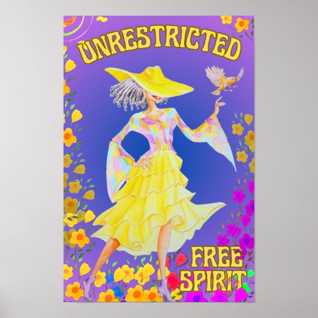 Women's Free Spirit Poster  (Front)