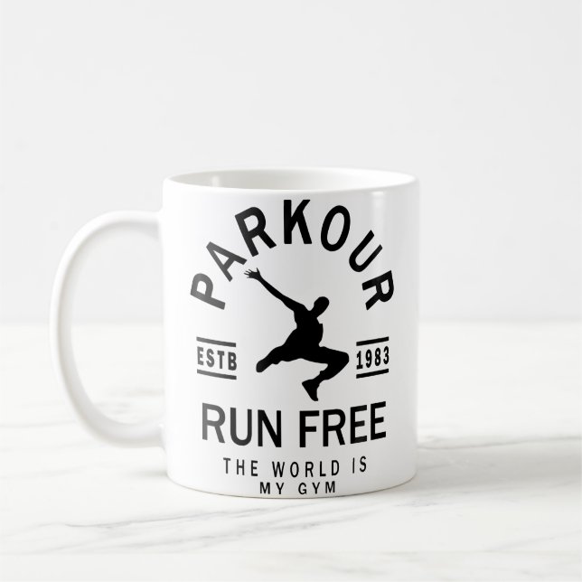 Womens Freerunner - Freerunning - Traceur - Parkou Coffee Mug (Left)
