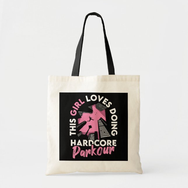 Womens Freerunning - This Girl Loves Doing Tote Bag (Front)