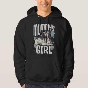 Womens Frenchie Approved Mommys Girl French Bulldo Hoodie