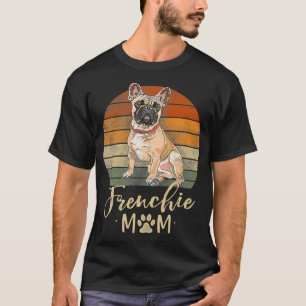 Womens Frenchie Mom Retro French Bulldog Lover Gif T-Shirt