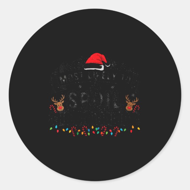 Womens Fun Humoir Most Likely To Sil The Grandkids Classic Round Sticker (Front)