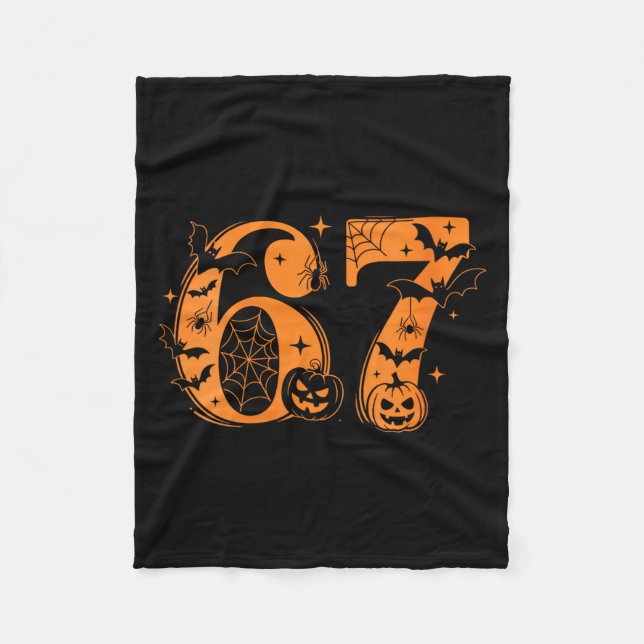 Womens Fun Six Seven 6 7 Meme Design Couples Hallo Fleece Blanket (Front)