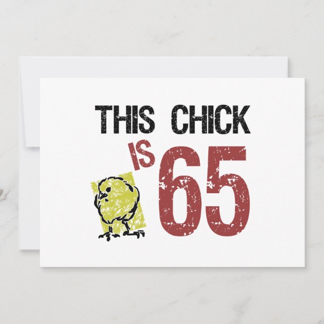 Women's Funny 65th Birthday Card (Front)