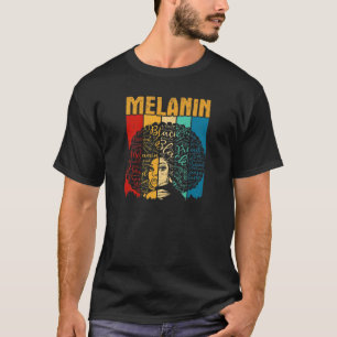 Womens Funny Afro Junenth Girls Black History Mela T-Shirt