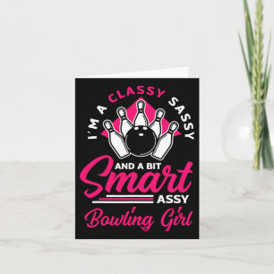 Womens Funny Bowling Lover Bowler Bowlers Bowling  Card