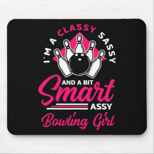 Womens Funny Bowling Lover Bowler Bowlers Bowling Mouse Pad