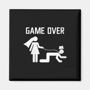 Womens Funny Bride Groom Wedding Bachelor Bachelor Magnet