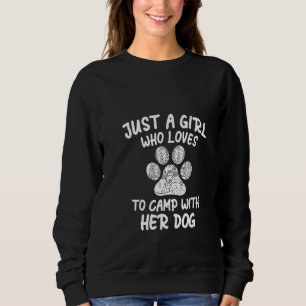 Womens Funny Camping Shirts For Women Dog Tshirts 