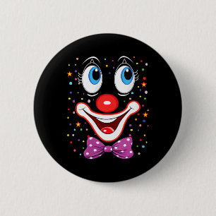 Womens Funny Clown Costumes for Children Carnival 6 Cm Round Badge