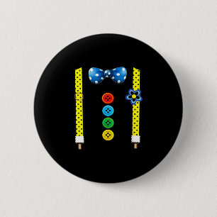 Women's funny clown costumes for children carnival 6 cm round badge
