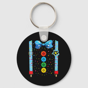 Womens Funny Clown Costumes for Children Carnival Key Ring