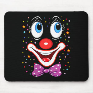 Womens Funny Clown Costumes for Children Carnival Mouse Pad