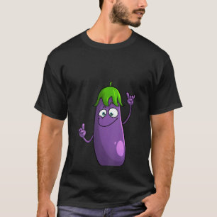 Womens Funny Eggplant S For Men Women Fruit Vegeta T-Shirt