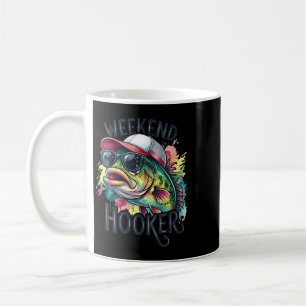 Womens Funny Fishing Weekend Crazy Friend Colourfu Coffee Mug