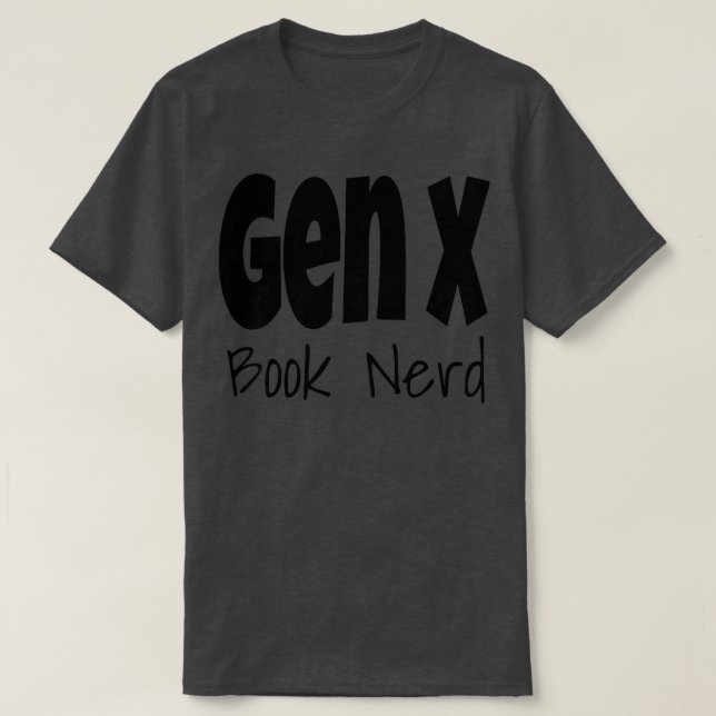 Womens Funny Gen X Book Nerd Generation X Reading  T-Shirt (Design Front)
