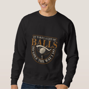 Womens Funny Golfer Golf Club Golfing Sport Golf Sweatshirt