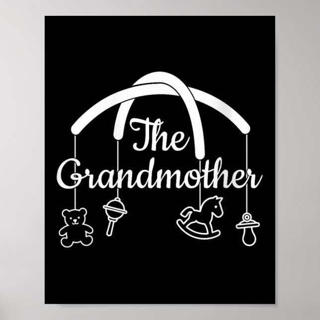 Womens Funny Grandmother Design For Proud Grandmas Poster (Front)