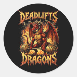 Womens Funny Gym Workout Government Agencydlifts Classic Round Sticker