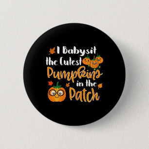 Womens Funny Halloween Shirts Babysit The Cutest 6 Cm Round Badge