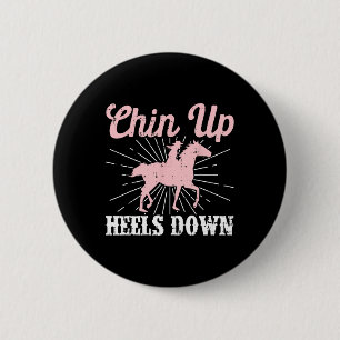 Womens Funny Horse Lover Equestrian Horseck Riding 6 Cm Round Badge