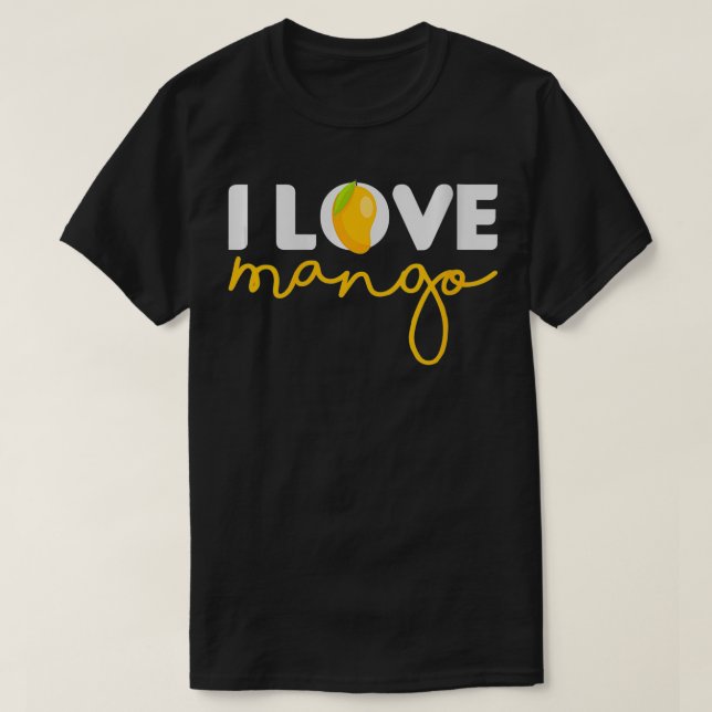 Womens Funny I Love Mango Summer Fruit Vibes Mango T-Shirt (Design Front)