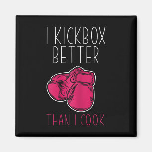 Womens Funny Kickboxer - I Love Kickboxing Magnet