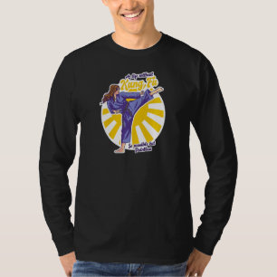 Womens Funny Kung Fu Training Black Belt Karate Fi T-Shirt