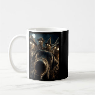 Womens Funny Labrador Selfie With Scarecrows Coffee Mug