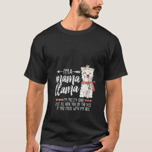 Womens Funny Llama Girl Mama Mum Mummy Love Ugly C T-Shirt
