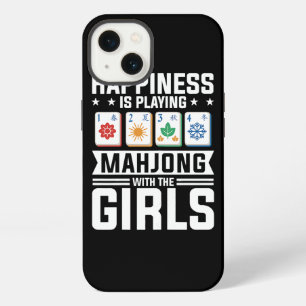 Womens Funny Mahjong Happiness Is Playing Mahjong iPhone 13 Case