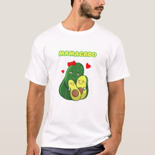 Womens Funny Mamacado Avocado Cute Mum T-Shirt