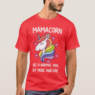 Womens Funny Mamacorn Unicorn Costume Mom Mothers T-Shirt